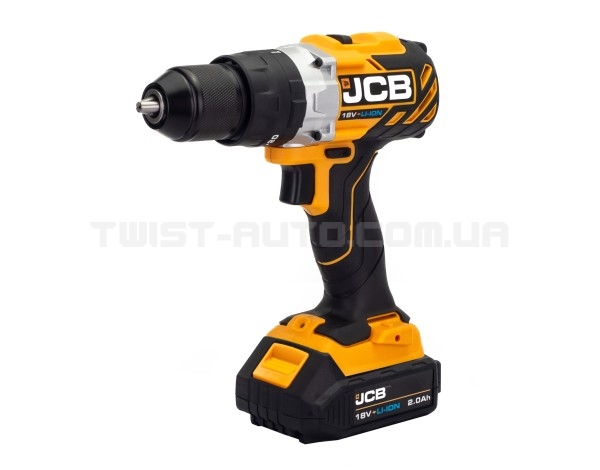 Акумуляторний дриль-шуруповерт з комлектом JCB Tools JCB-18BLCD-2XB-E Акумуляторний дриль-шуруповерт з комлектом JCB Tools JCB-18BLCD-2XB-E