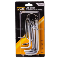 Набір Г-подібних ключів шестигранних, 10 пр. JCB Tools JCB-5102R Набір Г-подібних ключів шестигранних, 10 пр. JCB Tools JCB-5102R