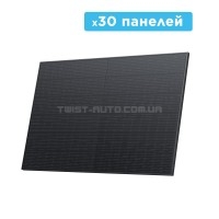 Набір сонячних панелей EcoFlow 30*400 Solar Panel Стаціонарні Набір сонячних панелей EcoFlow 30*400 Solar Panel Стаціонарні