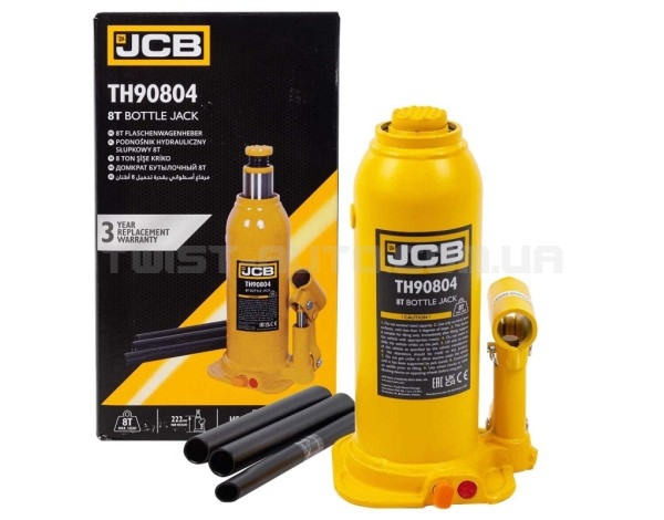 Домкрат пляшковий 8т JCB Tools JCB-TH90804