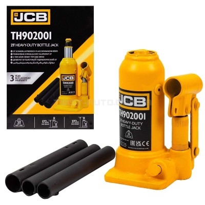 Домкрат пляшковий (172-372 мм) 2т JCB Tools JCB-TH902001 Домкрат пляшковий (172-372 мм) 2т JCB Tools JCB-TH902001