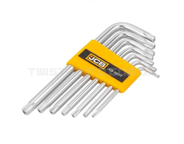 Haбіp Г-подіб. ключів з отвором TORX 7 од. (T10H-T40H) JCB Tools JCB-5071T Haбіp Г-подіб. ключів з отвором TORX 7 од. (T10H-T40H) JCB Tools JCB-5071T