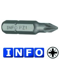1/4" Біта Pozidriv PZ.0 L=30 мм (INFO 922300 I) 1/4" Біта Pozidriv PZ.0 L=30 мм (INFO 922300 I)