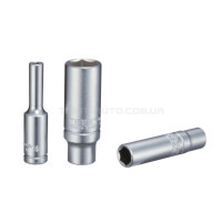 1/4" Головка глубокая 6-гр. 6 мм, L=50 мм (INFO 9255006 I)