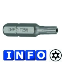 1/4" Біта Torx з отвором Т10Н, L=30 мм (INFO 9273010 I) 1/4" Біта Torx з отвором Т10Н, L=30 мм (INFO 9273010 I)