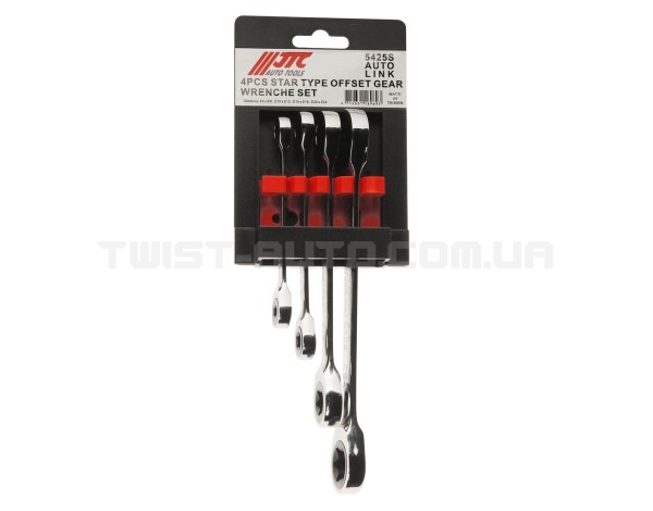 Набор ключей накидных с трещоткой TORX E6 - E24 4ед. 5425S JTC