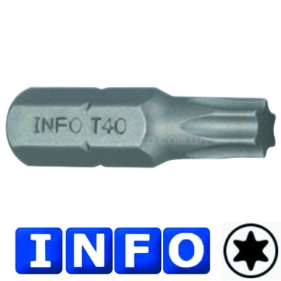 5/16" Бита Torx Т40, L=30 мм (INFO 9563040 I)