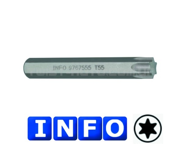 10 мм Бита Torx T25, L=75 мм (INFO 9767525 I)