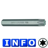 10 мм Біта Torx T55 L=75 мм (INFO 9767555 I)