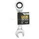 Ключ гайковий короткий з тріскачкою 12 мм JCB Tools JCB-757S12