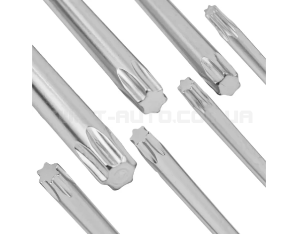 Haбіp Г-подіб. ключів подовжених TORX 7 пр. (T10-T40) JCB Tools JCB-5071L Haбіp Г-подіб. ключів подовжених TORX 7 пр. (T10-T40) JCB Tools JCB-5071L