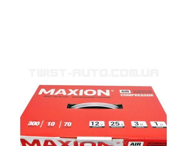 Автомобильный двухпоршневой компрессор MAXION MXAC-70L2K-LED