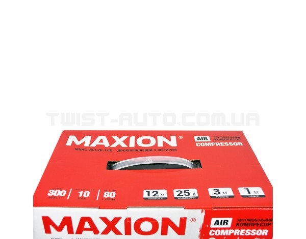 Автомобильный двухпоршневой компрессор MAXION MXAC-80L2K-LED