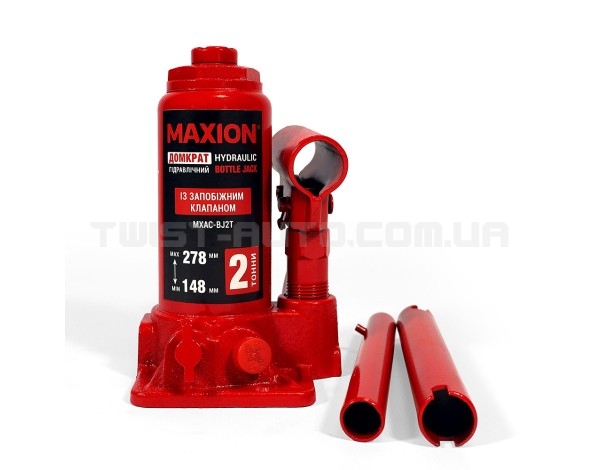 Домкрат гідравлічний MAXION MXAC-ВJ2Т; 2 тонни. Висота підйому 148-278 mm,