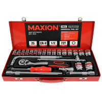 Набір інструментів 1/2”, 25 одиниць, Cr-V, MAXION MXTL- MC25 Набір інструментів 1/2”, 25 одиниць, Cr-V, MAXION MXTL- MC25