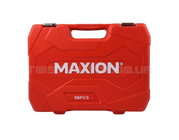 Набор инструментов 1/2” та 1/4", 108 предметов, Cr-V, MAXION MXTL- PC108