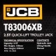 Домкрат підкатний гідравлічний 2,5т (150мм - 530мм) JCB Tools JCB-T83006XB