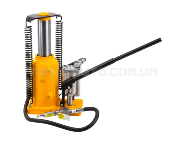 Домкрат пневматично-гідравлічний пляшкового типу 20т JCB Tools JCB-TQ20007 Домкрат пневматично-гідравлічний пляшкового типу 20т JCB Tools JCB-TQ20007