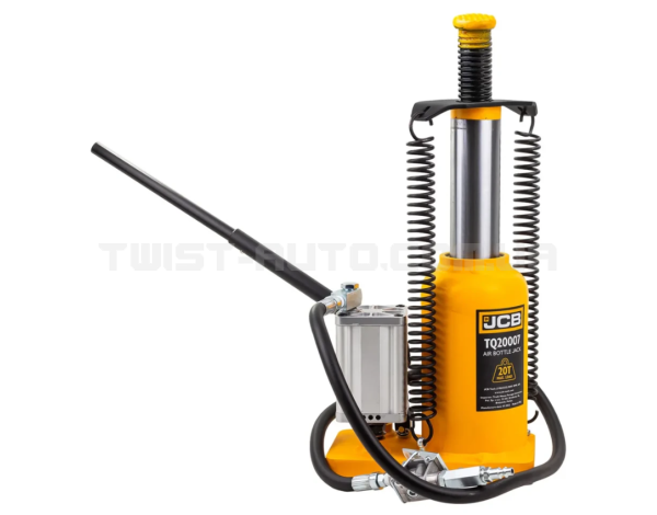 Домкрат пневматично-гідравлічний пляшкового типу 20т JCB Tools JCB-TQ20007 Домкрат пневматично-гідравлічний пляшкового типу 20т JCB Tools JCB-TQ20007