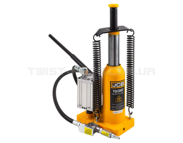 Домкрат пляшковий , пневматично-гідравлічний 12т JCB Tools JCB-TQ12007 Домкрат пляшковий , пневматично-гідравлічний 12т JCB Tools JCB-TQ12007