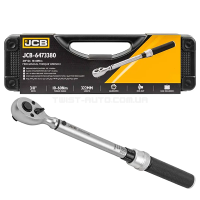 Динамометрический ключ 3/8" (10–60 Нм) JCB Tools JCB-6473380