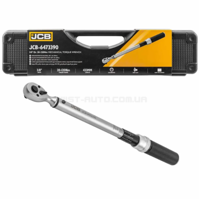 Динамометрический ключ 3/8" (20-120 Нм) JCB Tools JCB-6473390 Динамометрический ключ 3/8" (20-120 Нм) JCB Tools JCB-6473390