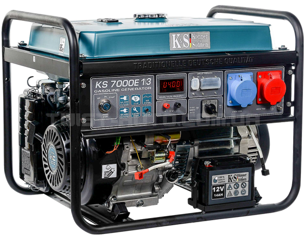 Бензиновий генератор KS 7000E 1/3 Könner & Söhnen