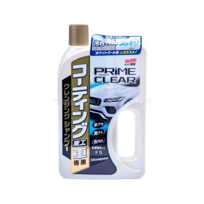 SOFT99 Prime Clear Shampoo Очищающий шампунь для автомобилей покрытых защитными составами