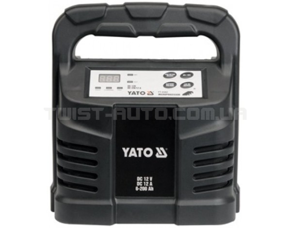 Зарядний пристрій 12V 12А 6-200Ah YATO YT-8302