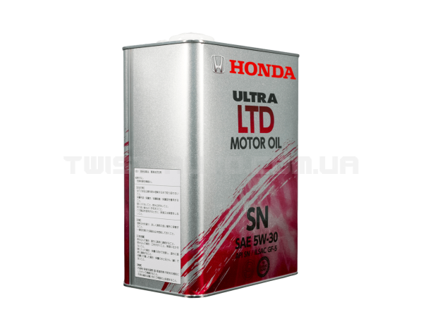 HONDA Ultra LTD 5W-30 SN Синтетичне моторне мастило, 4 л