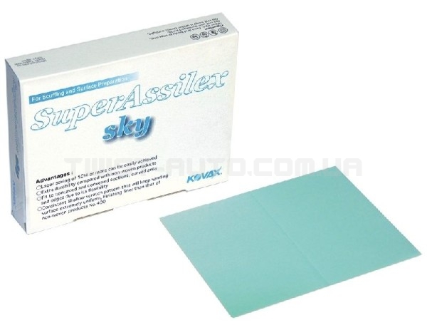 Шліфувальний лист KOVAX Super Assilex Sky Sheet K600 170×130 mm Для матування поверхонь зі збереженням шагрені