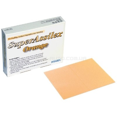 Шліфувальний лист KOVAX Super Assilex Orange Sheet K1200 170×130 mm Для матування поверхонь зі збереженням шагрені