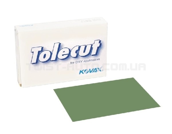 KOVAX Tolecut Green Stick-on Sheet K2000 114×70 mm Зелений шліфувальний лист, що клеїться