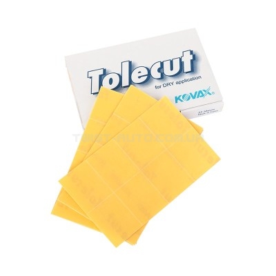 KOVAX Tolecut Yellow Stick-on Sheet K1200 35×29 mm Жовтий шліфувальний лист, що клеїться