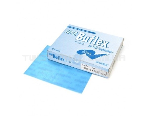 Шліфувальний лист KOVAX Buflex Dry Blue K2500 170×130 mm Для однорідного фінішного результату