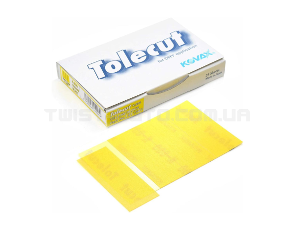 KOVAX Tolecut Yellow Stick-on K800 70×29 mm Клейкий жовтий шліфувальний лист