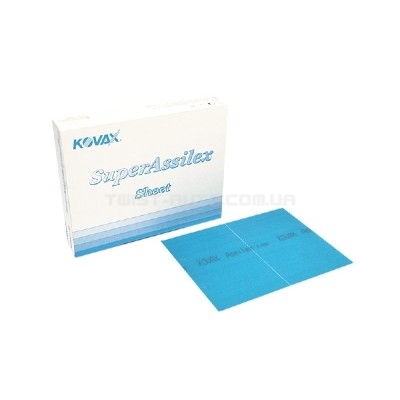 Шліфувальний лист KOVAX Super Assilex Blue Sheet K400 170×130 mm Для матування поверхонь зі збереженням шагрені