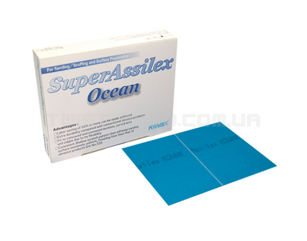 Шліфувальний лист KOVAX Super Assilex Ocean K360 170×130mm Для матування поверхонь зі збереженням шагрені