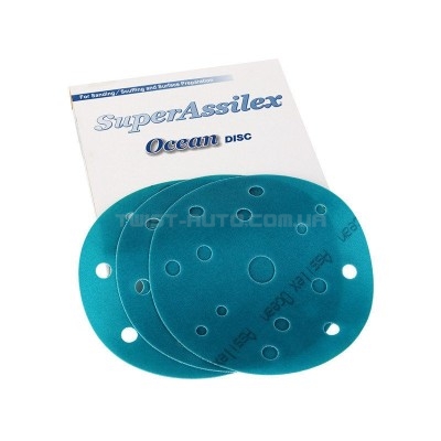 Шліфувальний круг KOVAX Super Assilex Ocean Disc K360 Ø152 mm 15 holes Для матування поверхонь зі збереженням шагрені