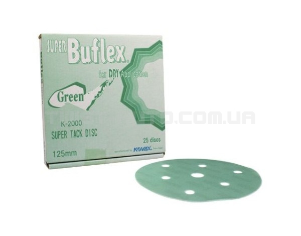 Шліфувальний круг KOVAX Buflex Dry Green Disc K2000 Ø125 mm Для однорідного фінішного результату