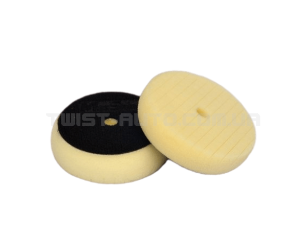 Полірувальний круг MaxShine Cross Cut Foam Pad Yellow Ø90 mm З м'якого поролону, Ø80/90 мм