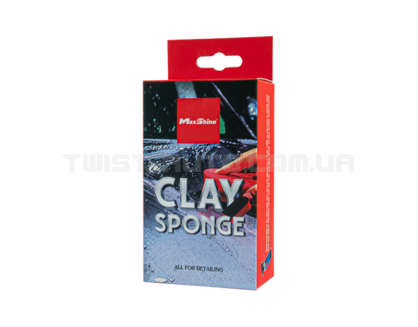 Брусковий автоскраб MaxShine Clay Sponge Для очищення незмивних забруднень