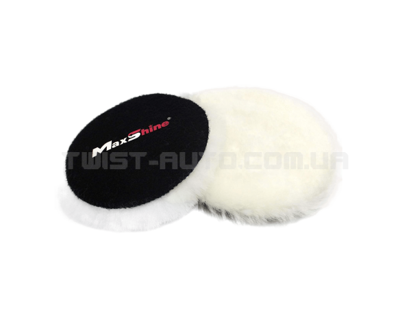 Полірувальний круг MaxShine Premium Wool Cutting Pad Ø80 mm З жорсткої шерсті, Ø80мм
