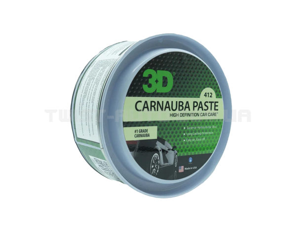 Твердий віск 3D Carnauba Paste Wax Для гідрофобу та глянцевого блиску