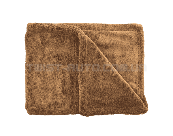 Мікрофібровий рушник CDL Dual Layers Twisted Towel Brown Для сушки кузова та видалення пилу
