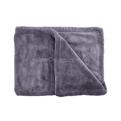 Мікрофібровий рушник CDL Dual Layers Twisted Towel Gray L Для сушки кузова, видалення пилу та залишків восків