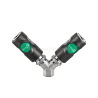 Розгалужувач Prevost Paralell Female Thread Twin Coupler G1/2 Для швидкоз'ємів Розгалужувач Prevost Paralell Female Thread Twin Coupler G1/2 Для швидкоз'ємів