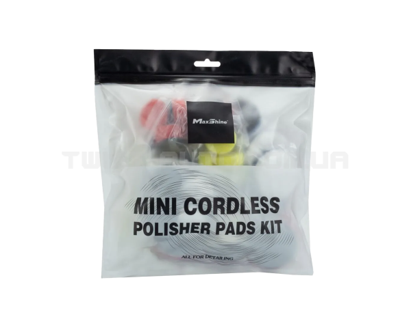 Набір полірувальних кругів MaxShine Cordless Mini Polishing Pads Kit V2 З поролону, мікрофібри та шерсті