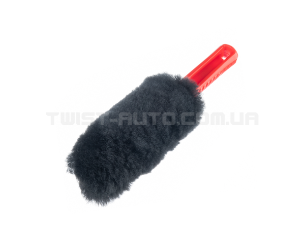 Йорш із вовни MaxShine Wool Wheel Brush Black & Red Для чищення колісних дисків