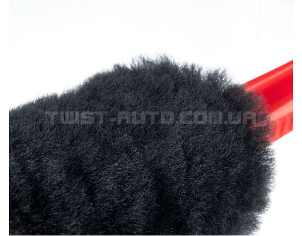 Йорш із вовни MaxShine Wool Wheel Brush Black & Red Для чищення колісних дисків